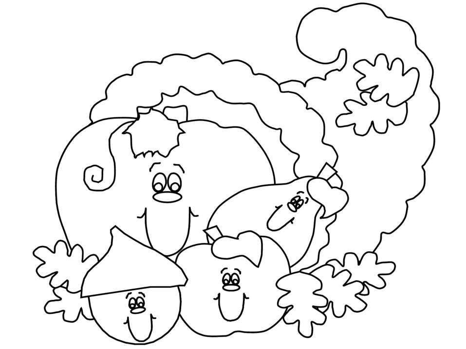Coloriage Saison Automne #164155 à imprimer gratuitement, extrait de la collection Nature et saisons