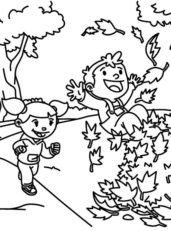 Coloriage Saison Automne #164341 à imprimer gratuitement, extrait de la collection Nature et saisons