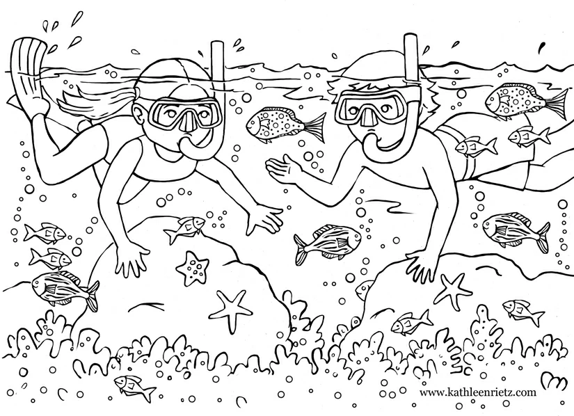 Dessin à colorier: Saison Été (Nature et saisons) #165129 - Coloriages à Imprimer Gratuits