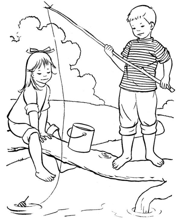 Dessin à colorier: Saison Été (Nature et saisons) #165146 - Coloriages à Imprimer Gratuits