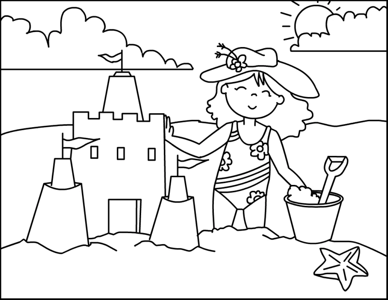 Dessin à colorier: Saison Été (Nature et saisons) #165165 - Coloriages à Imprimer Gratuits