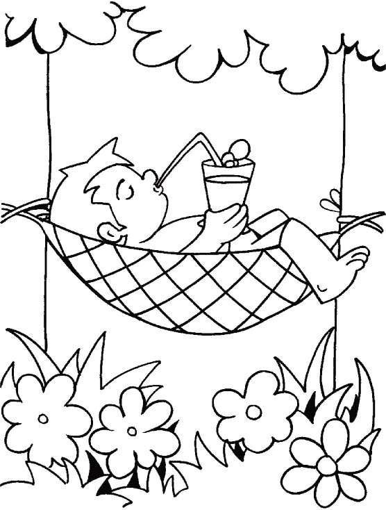 Dessin à colorier: Saison Été (Nature et saisons) #165180 - Coloriages à Imprimer Gratuits