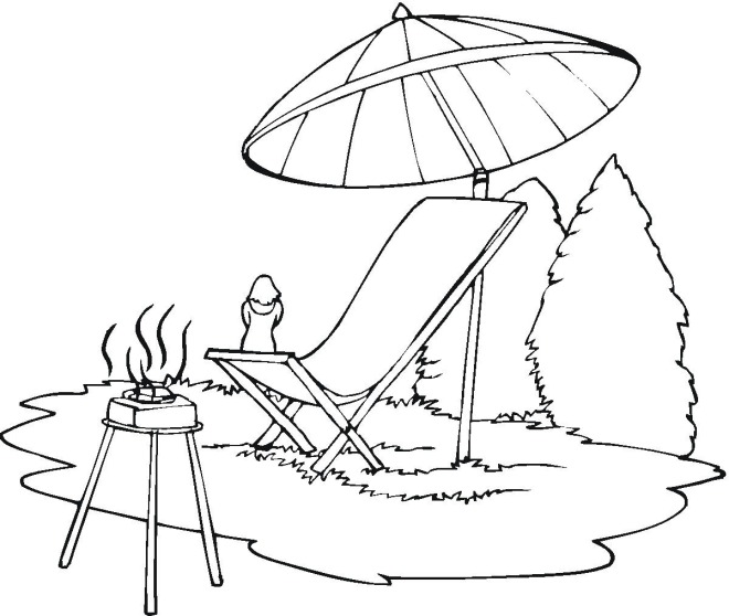 Dessin à colorier: Saison Été (Nature et saisons) #165191 - Coloriages à Imprimer Gratuits