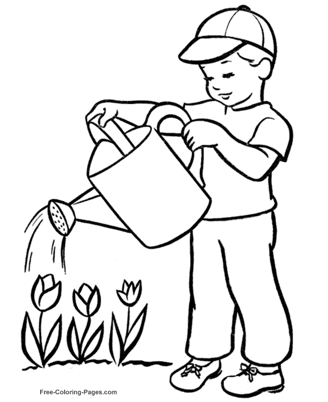 Dessin à colorier: Saison Été (Nature et saisons) #165282 - Coloriages à Imprimer Gratuits