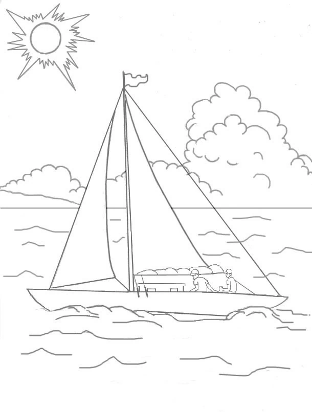 Coloriage Saison Été #165289 à imprimer gratuitement, extrait de la collection Nature et saisons