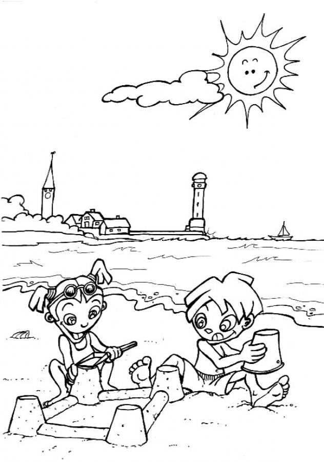 Dessin à colorier: Saison Été (Nature et saisons) #165369 - Coloriages à Imprimer Gratuits