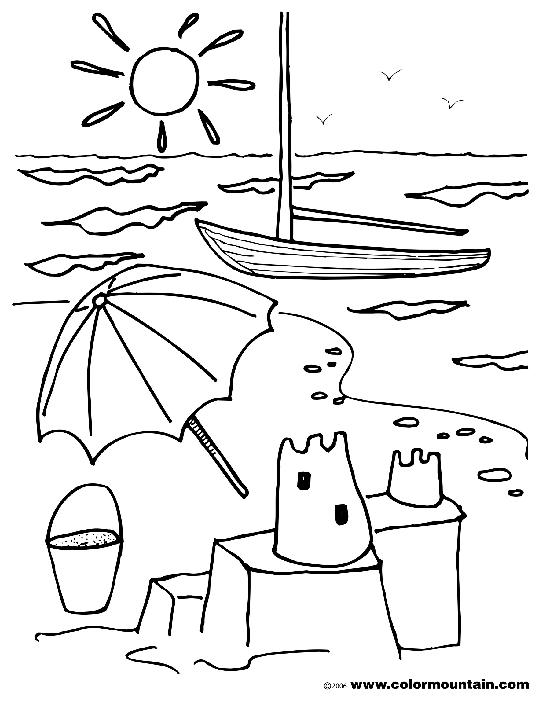 Dessin à colorier: Saison Été (Nature et saisons) #165442 - Coloriages à Imprimer Gratuits