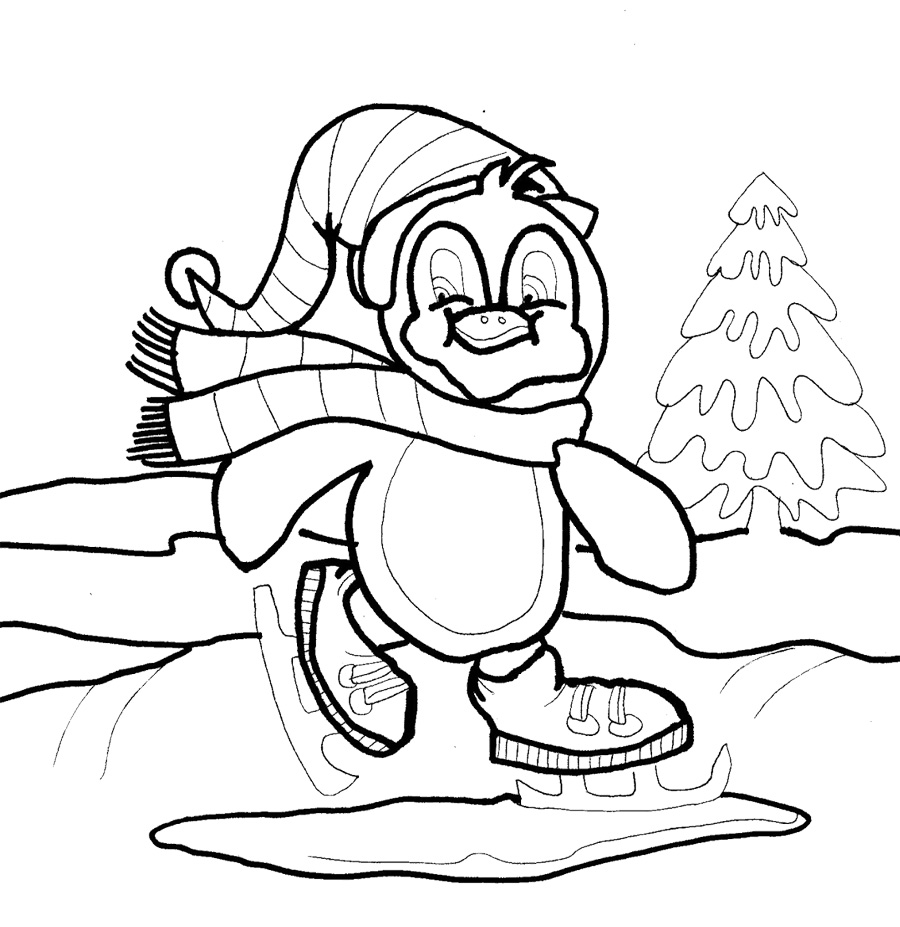 Dessin à colorier: Saison Hiver (Nature et saisons) #164395 - Coloriages à Imprimer Gratuits