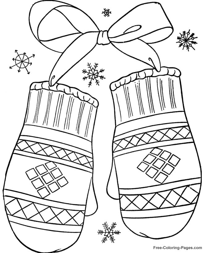 Dessin à colorier: Saison Hiver (Nature et saisons) #164404 - Coloriages à Imprimer Gratuits
