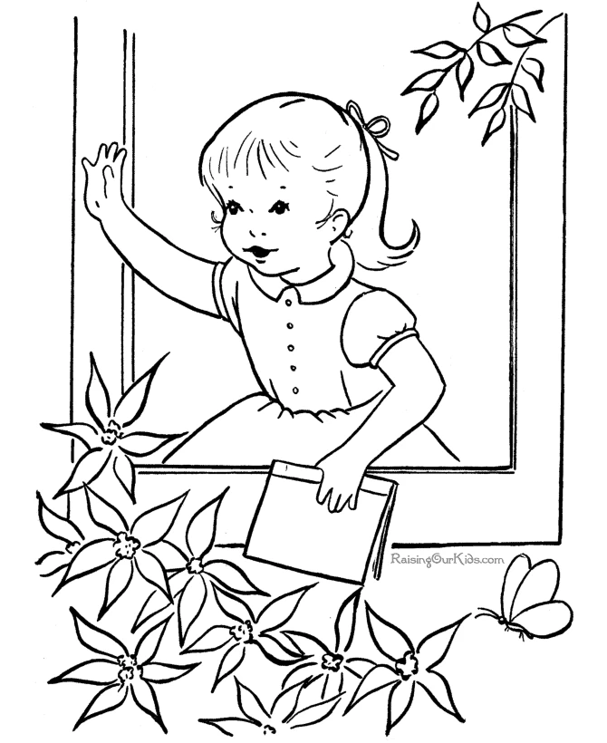 Coloriage gratuit Saison Printemps #164852 de la collection Nature et saisons à imprimer