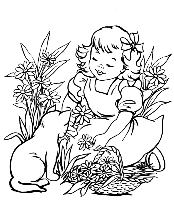 Coloriage gratuit Saison Printemps #164858 de la collection Nature et saisons à imprimer