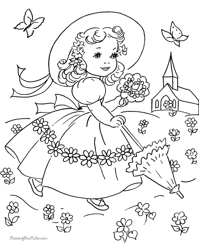 Coloriage Saison Printemps #164884 à imprimer gratuitement, extrait de la collection Nature et saisons Coloriage Saison Printemps #164884 à imprimer gratuitement, extrait de la collection Nature et saisons