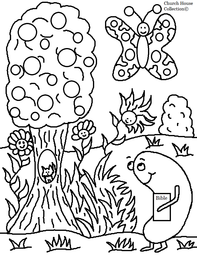 Illustration au trait Saison Printemps #165060 de la collection Nature et saisons à colorier gratuitement