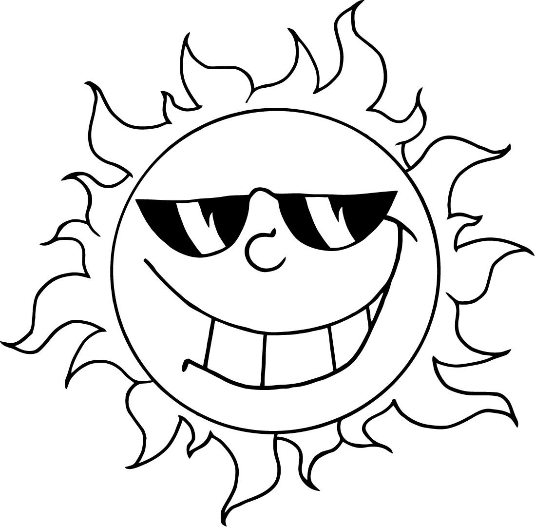Coloriage gratuit Soleil #157917 de la collection Nature et saisons à imprimer