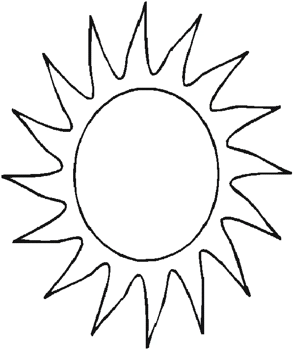 Coloriage gratuit Soleil #157918 de la collection Nature et saisons à imprimer