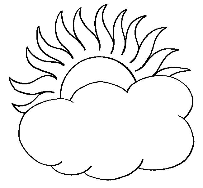 Coloriage imprimable Soleil #157923 de la collection Nature et saisons à colorier aux crayons