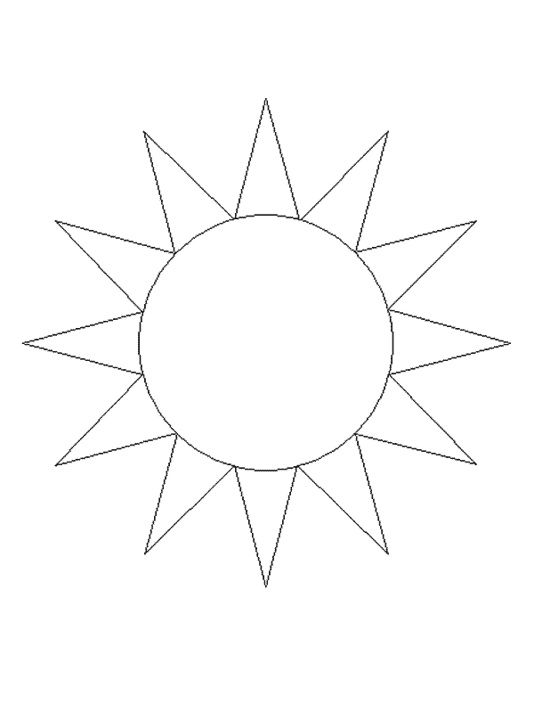 Coloriage gratuit Soleil #157936 de la collection Nature et saisons à imprimer
