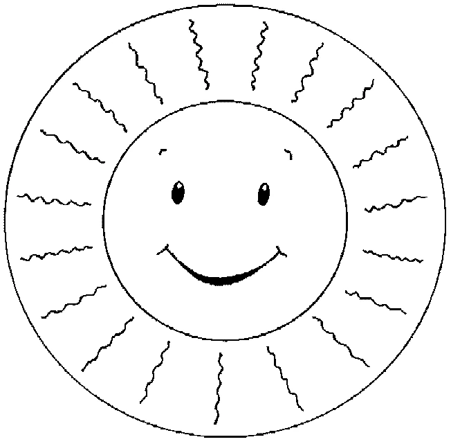 Coloriage gratuit Soleil #157939 de la collection Nature et saisons à imprimer
