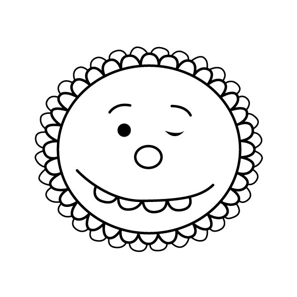 Coloriage gratuit Soleil #157982 de la collection Nature et saisons à imprimer