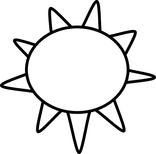 Coloriage gratuit Soleil #158021 de la collection Nature et saisons à imprimer