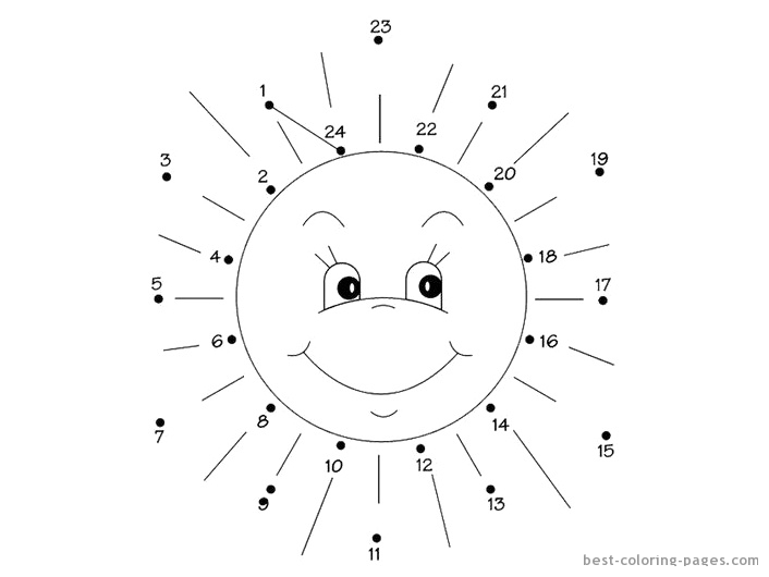Dessin à colorier: Soleil (Nature et saisons) #158103 - Coloriages à Imprimer Gratuits