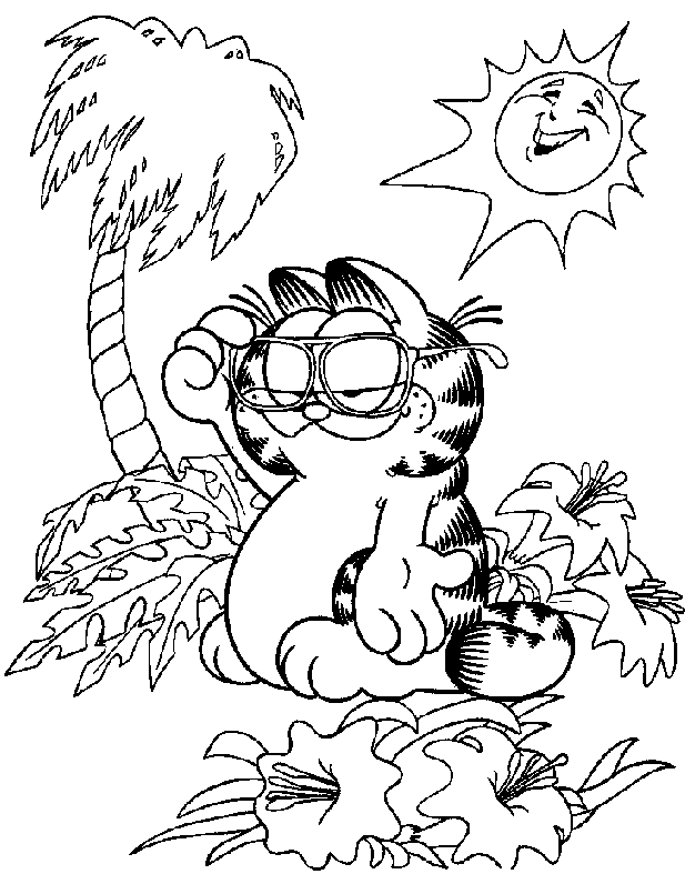 Coloriage gratuit Soleil #158141 de la collection Nature et saisons à imprimer