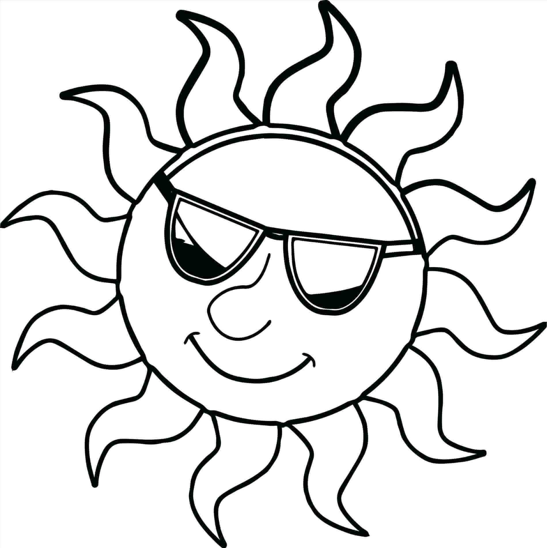 Joli coloriage Soleil #172474 de la collection Nature et saisons, prêt à imprimer pour petits et grands
