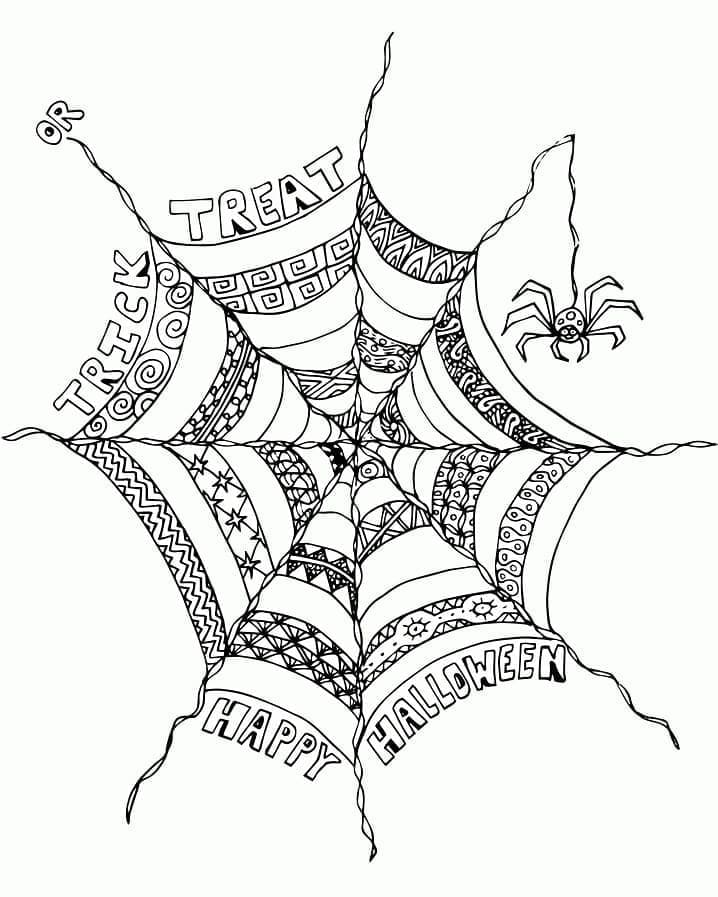 Dessin à colorier: Toile d’Araignée (Nature et saisons) #204198 - Coloriages à Imprimer Gratuits