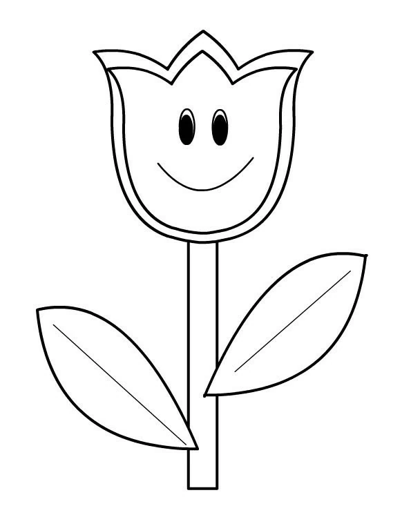 Coloriage gratuit Tulipe #161644 de la collection Nature et saisons à imprimer