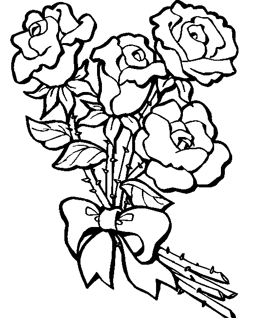 Dessin à colorier: Bouquet de fleurs (Nature) #160780 - Coloriages à Imprimer Gratuits
