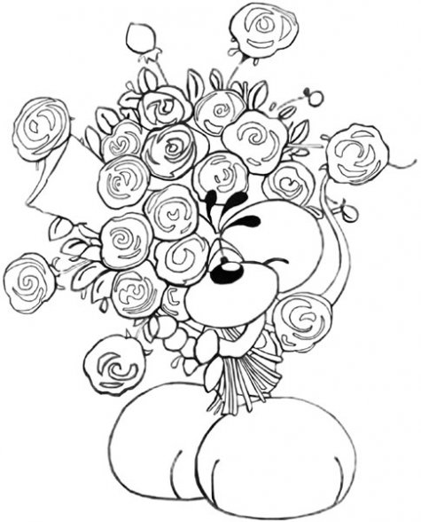 Dessin à colorier: Bouquet de fleurs (Nature) #160792 - Coloriages à Imprimer Gratuits