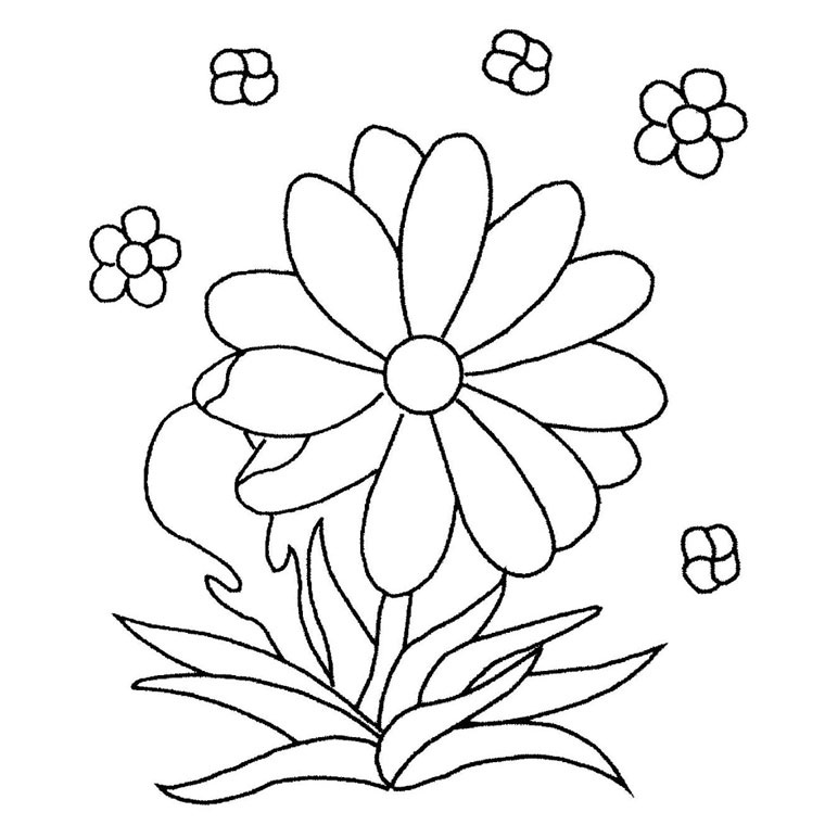 Dessin à colorier: Bouquet de fleurs (Nature) #160842 - Coloriages à Imprimer Gratuits