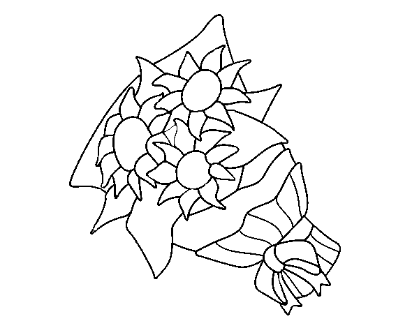 Dessin à colorier: Bouquet de fleurs (Nature) #160854 - Coloriages à Imprimer Gratuits