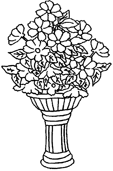 Dessin à colorier: Bouquet de fleurs (Nature) #160887 - Coloriages à Imprimer Gratuits