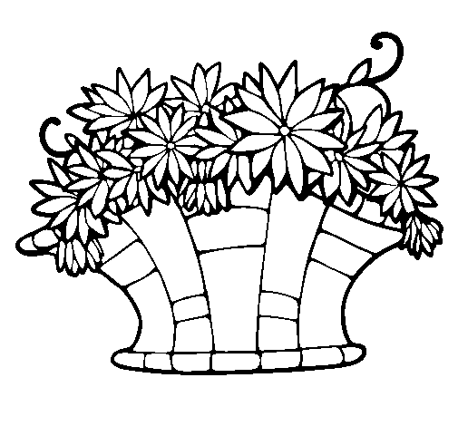 Dessin à colorier: Bouquet de fleurs (Nature) #161038 - Coloriages à Imprimer Gratuits