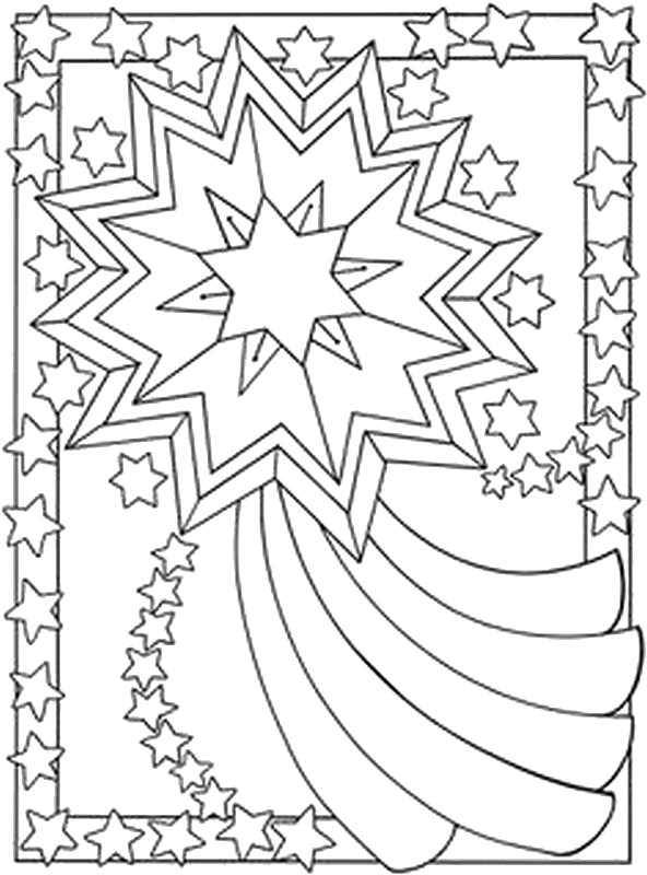 Dessin à colorier: Étoile (Nature) #155959 - Coloriages à Imprimer Gratuits