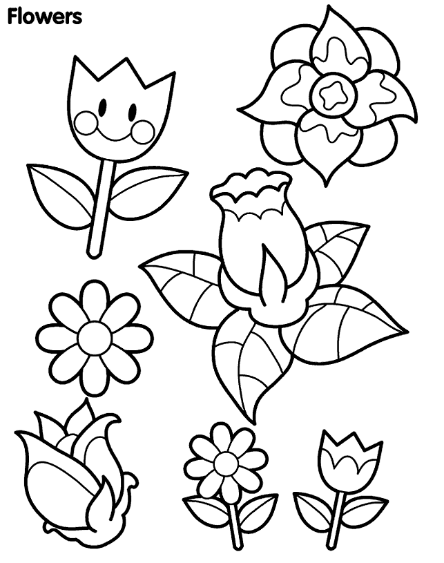 Dessin à colorier: Fleurs (Nature) #155009 - Coloriages à Imprimer Gratuits