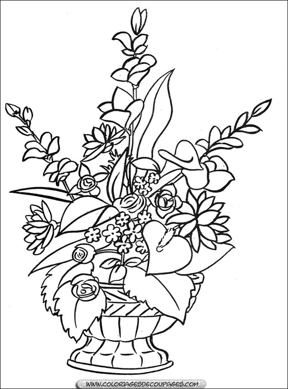 Dessin à colorier: Fleurs (Nature) #155024 - Coloriages à Imprimer Gratuits