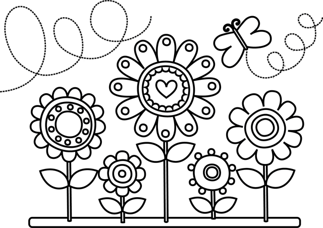 Dessin à colorier: Fleurs (Nature) #155027 - Coloriages à Imprimer Gratuits