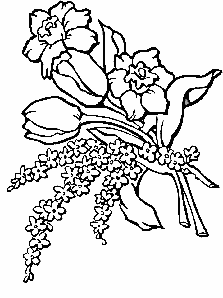 Dessin à colorier: Fleurs (Nature) #155048 - Coloriages à Imprimer Gratuits