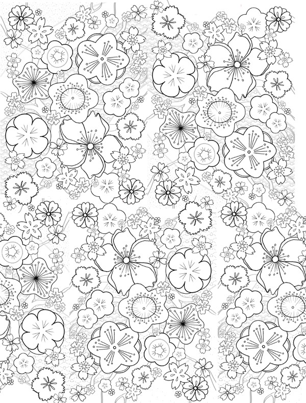 Dessin à colorier: Fleurs (Nature) #155062 - Coloriages à Imprimer Gratuits