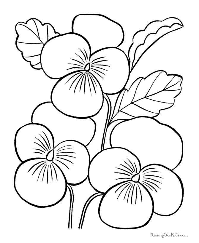 Dessin à colorier: Fleurs (Nature) #155085 - Coloriages à Imprimer Gratuits