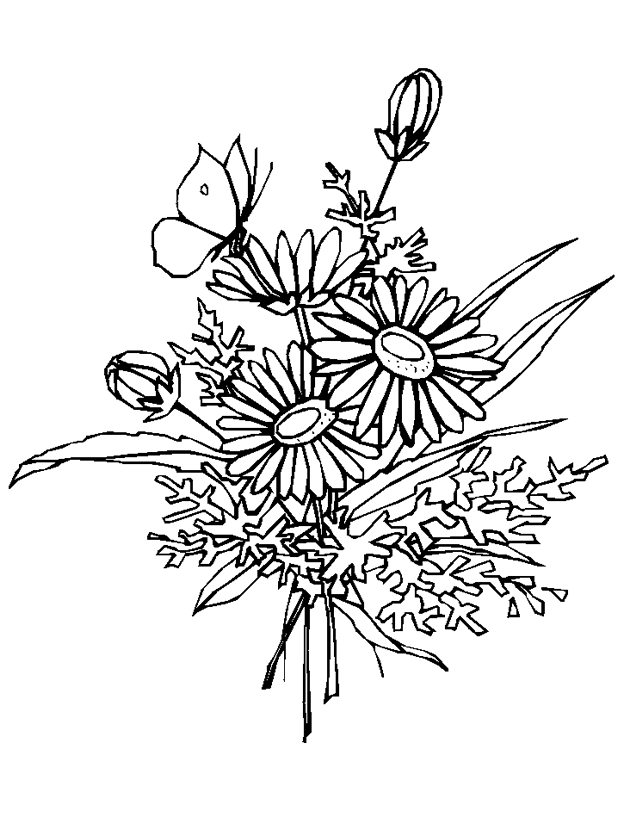 Dessin à colorier: Fleurs (Nature) #155117 - Coloriages à Imprimer Gratuits