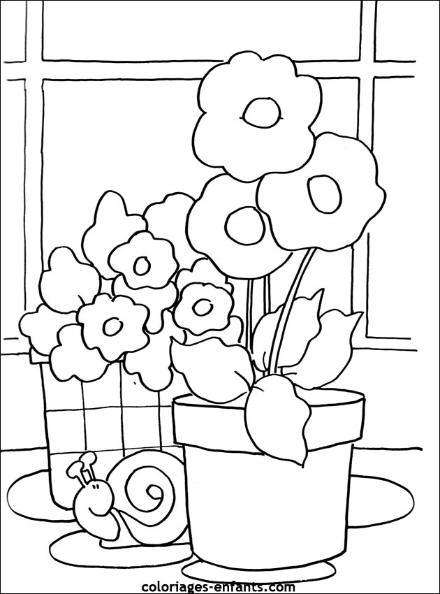 Dessin à colorier: Fleurs (Nature) #155129 - Coloriages à Imprimer Gratuits