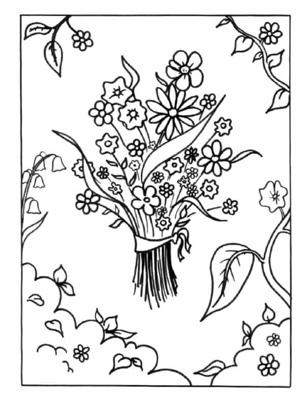 Dessin à colorier: Fleurs (Nature) #155145 - Coloriages à Imprimer Gratuits