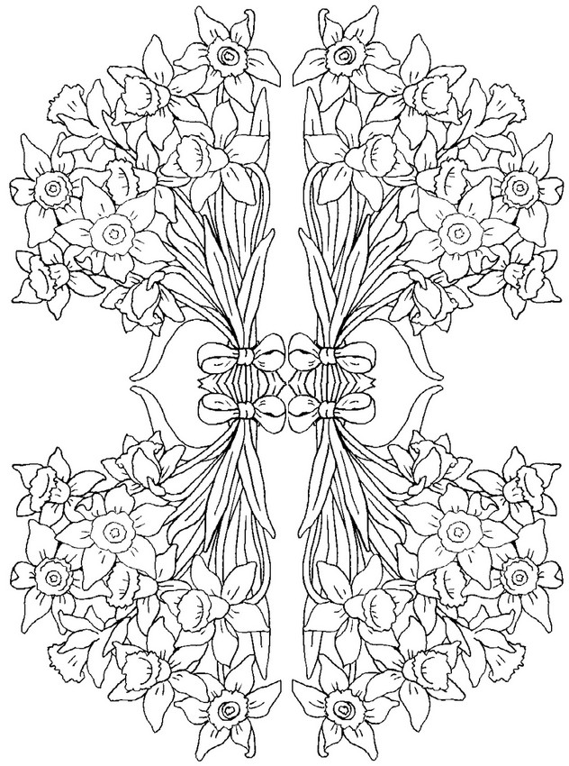 Dessin à colorier: Fleurs (Nature) #155147 - Coloriages à Imprimer Gratuits