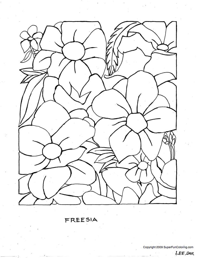 Dessin à colorier: Fleurs (Nature) #155148 - Coloriages à Imprimer Gratuits