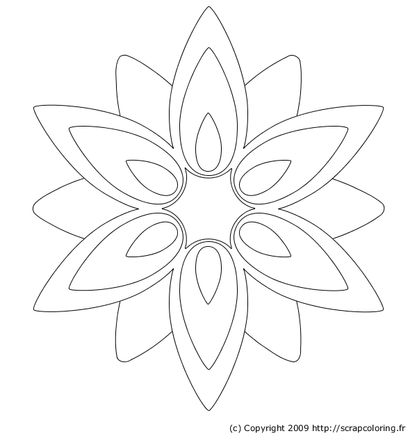 Dessin à colorier: Fleurs (Nature) #155176 - Coloriages à Imprimer Gratuits