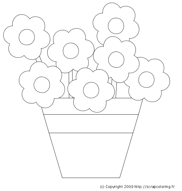 Dessin à colorier: Fleurs (Nature) #155190 - Coloriages à Imprimer Gratuits