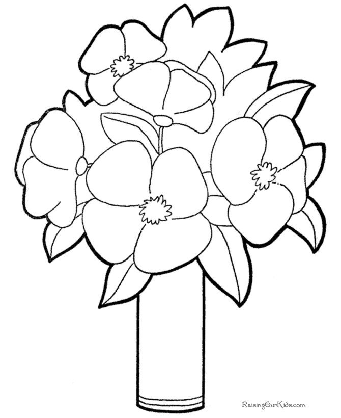 Dessin à colorier: Fleurs (Nature) #155201 - Coloriages à Imprimer Gratuits